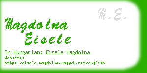 magdolna eisele business card